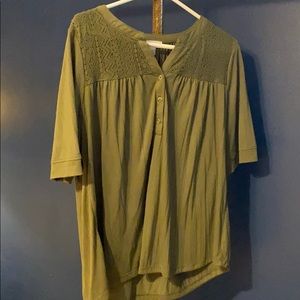 Green blouse